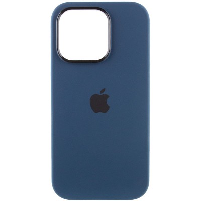 Чохол Silicone Case Metal Buttons (AA) для Apple iPhone 13 Pro (6.1") Синій / StromBlue