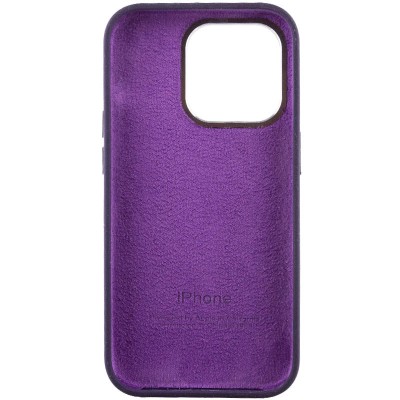 Чохол Silicone Case Metal Buttons (AA) для Apple iPhone 13 Pro (6.1") Фіолетовий / Elderberry