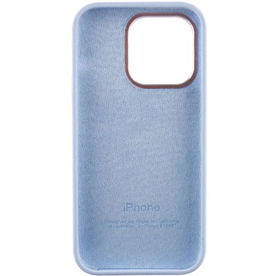 Чохол Silicone Case Metal Buttons (AA) для Apple iPhone 13 Pro Max (6.7") Блакитний / Cloud Blue