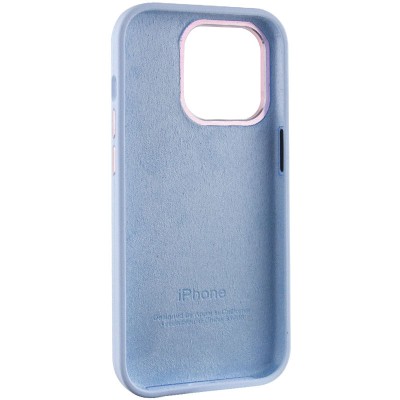 Чохол Silicone Case Metal Buttons (AA) для Apple iPhone 13 Pro Max (6.7") Блакитний / Cloud Blue