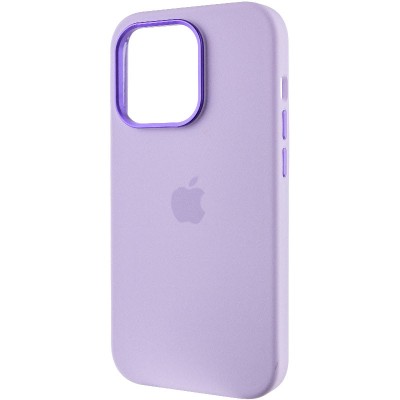 Чохол Silicone Case Metal Buttons (AA) для Apple iPhone 13 Pro Max (6.7") Бузковий / Lilac