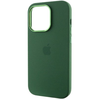 Чохол Silicone Case Metal Buttons (AA) для Apple iPhone 13 Pro Max (6.7") Зелений / Clover