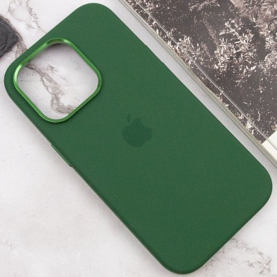 Чохол Silicone Case Metal Buttons (AA) для Apple iPhone 13 Pro Max (6.7") Зелений / Clover