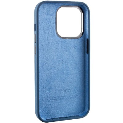 Чохол Silicone Case Metal Buttons (AA) для Apple iPhone 13 Pro Max (6.7") Синій / StromBlue