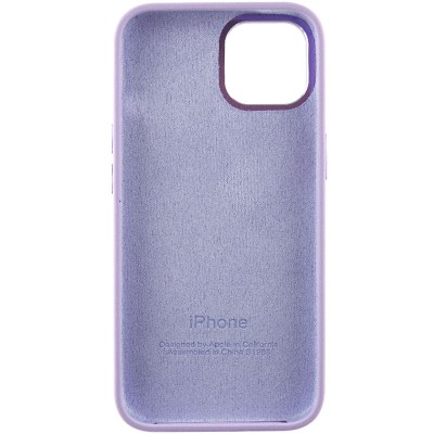 Чохол Silicone Case Metal Buttons (AA) для Apple iPhone 14 (6.1") Бузковий / Lilac