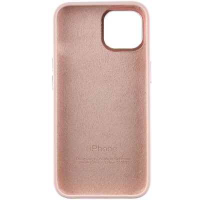 Чохол Silicone Case Metal Buttons (AA) для Apple iPhone 14 (6.1") Рожевий / Chalk Pink