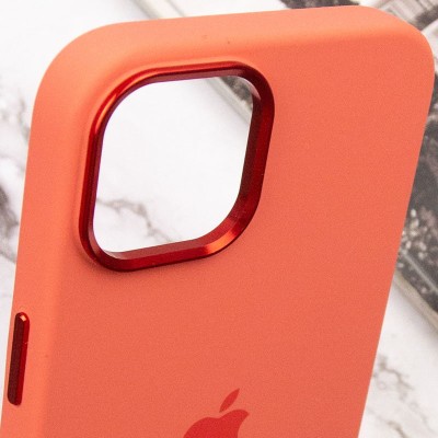 Чохол Silicone Case Metal Buttons (AA) для Apple iPhone 14 (6.1") Рожевий / Pink Pomelo