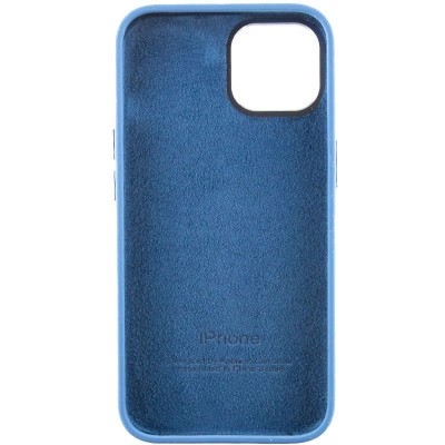 Чохол Silicone Case Metal Buttons (AA) для Apple iPhone 14 (6.1") Синій / Blue Jay