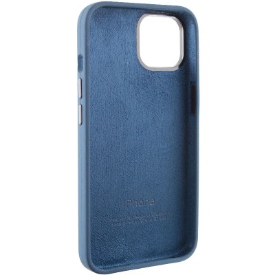 Чохол Silicone Case Metal Buttons (AA) для Apple iPhone 14 (6.1") Синій / StromBlue