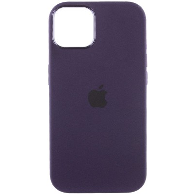 Чохол Silicone Case Metal Buttons (AA) для Apple iPhone 14 (6.1") Фіолетовий / Elderberry