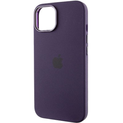 Чохол Silicone Case Metal Buttons (AA) для Apple iPhone 14 (6.1") Фіолетовий / Elderberry