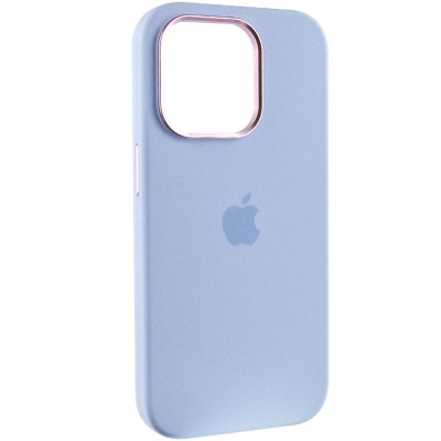 Чохол Silicone Case Metal Buttons (AA) для Apple iPhone 14 Pro (6.1") Блакитний / Cloud Blue