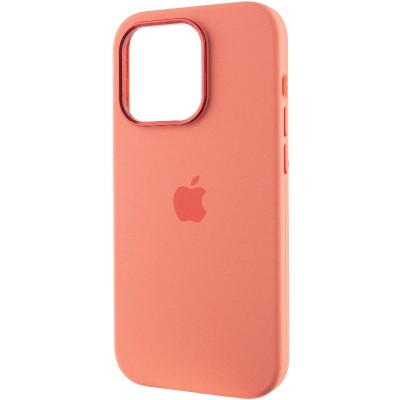 Чохол Silicone Case Metal Buttons (AA) для Apple iPhone 14 Pro (6.1") Рожевий / Pink Pomelo