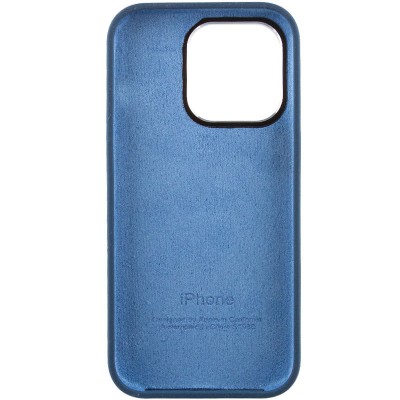 Чохол Silicone Case Metal Buttons (AA) для Apple iPhone 14 Pro (6.1") Синій / StromBlue
