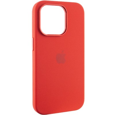 Чохол Silicone Case Metal Buttons (AA) для Apple iPhone 14 Pro (6.1") Червоний / Red