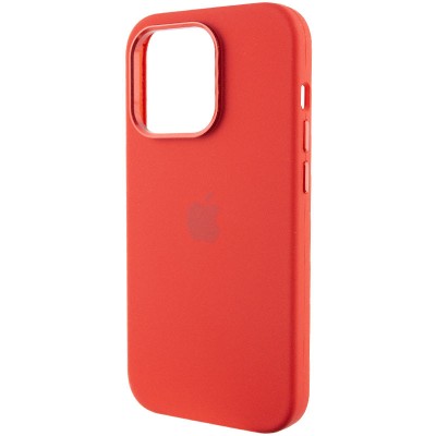 Чохол Silicone Case Metal Buttons (AA) для Apple iPhone 14 Pro (6.1") Червоний / Red