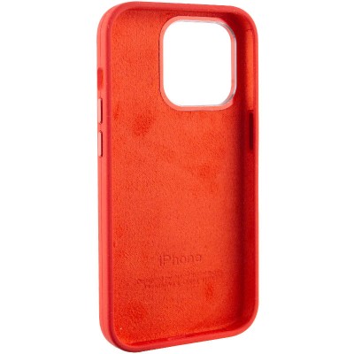 Чохол Silicone Case Metal Buttons (AA) для Apple iPhone 14 Pro (6.1") Червоний / Red