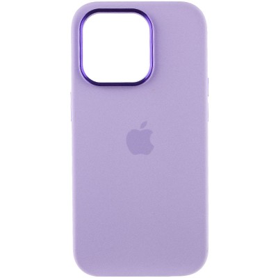 Чохол Silicone Case Metal Buttons (AA) для Apple iPhone 14 Pro Max (6.7") Бузковий / Lilac