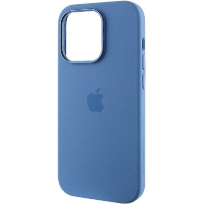 Чохол Silicone Case Metal Buttons (AA) для Apple iPhone 14 Pro Max (6.7") Синій / Blue Jay
