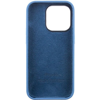 Чохол Silicone Case Metal Buttons (AA) для Apple iPhone 14 Pro Max (6.7") Синій / Blue Jay