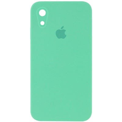 Чохол Silicone Case Square Full Camera Protective (AA) для Apple iPhone XR (6.1") Зелений / Spearmint Чохол Silicone Case Square Full Camera Protective (AA) для Apple iPhone XR (6.1") Зелений / Spearmint