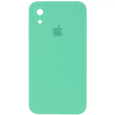 Чохол Silicone Case Square Full Camera Protective (AA) для Apple iPhone XR (6.1") Зелений / Spearmint