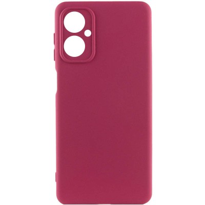 Чохол Silicone Cover Lakshmi Full Camera (A) для Motorola Moto G14 Бордовий / Marsala