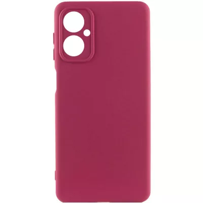 Чохол Silicone Cover Lakshmi Full Camera (A) для Motorola Moto G14 Бордовий / Marsala