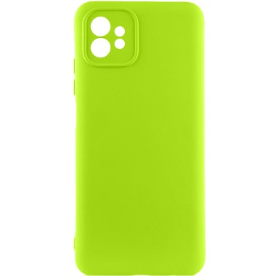 Чохол Silicone Cover Lakshmi Full Camera (A) для Motorola Moto G32 Салатовий / Neon Green