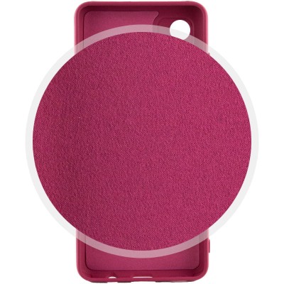 Чохол Silicone Cover Lakshmi Full Camera (A) для Motorola Moto G72 Бордовий / Marsala