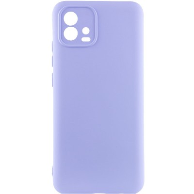 Чохол Silicone Cover Lakshmi Full Camera (A) для Motorola Moto G72 Бузковий / Dasheen