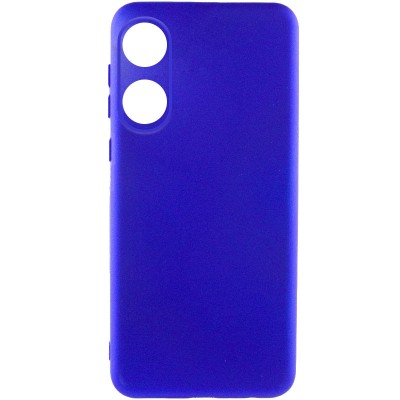 Чохол Silicone Cover Lakshmi Full Camera (A) для Oppo A58 4G Синій / Iris Чохол Silicone Cover Lakshmi Full Camera (A) для Oppo A58 4G Синій / Iris