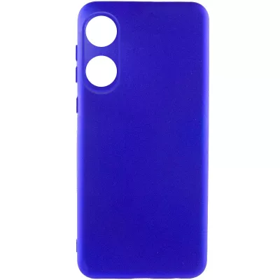 Чохол Silicone Cover Lakshmi Full Camera (A) для Oppo A58 4G Синій / Iris