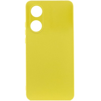 Чохол Silicone Cover Lakshmi Full Camera (A) для Oppo A78 4G Жовтий / Flash Чохол Silicone Cover Lakshmi Full Camera (A) для Oppo A78 4G Жовтий / Flash