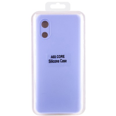 Чохол Silicone Cover Lakshmi Full Camera (A) для Samsung Galaxy A03 Core Бузковий / Dasheen Чохол Silicone Cover Lakshmi Full Camera (A) для Samsung Galaxy A03 Core Бузковий / Dasheen