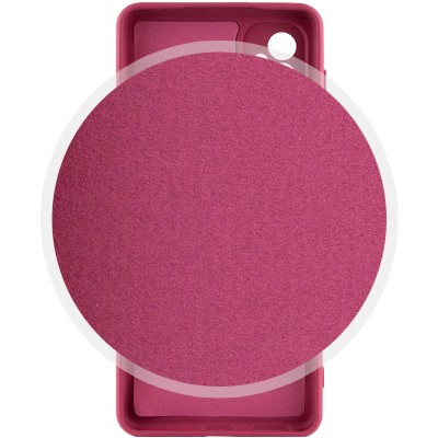 Чохол Silicone Cover Lakshmi Full Camera (A) для Samsung Galaxy A05s Бордовий / Marsala