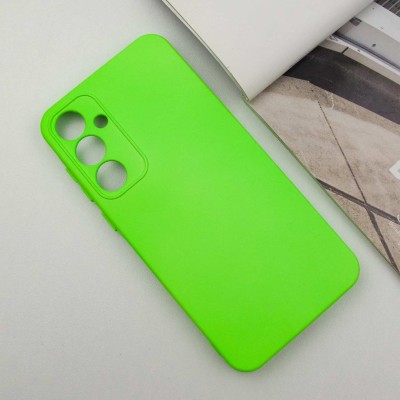 Чохол Silicone Cover Lakshmi Full Camera (A) для Samsung Galaxy A15 4G/5G / M15 5G Салатовий / Neon Green