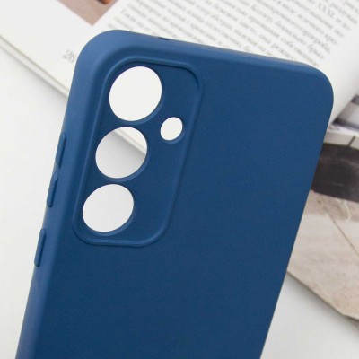 Чохол Silicone Cover Lakshmi Full Camera (A) для Samsung Galaxy A55 Синій / Navy Blue