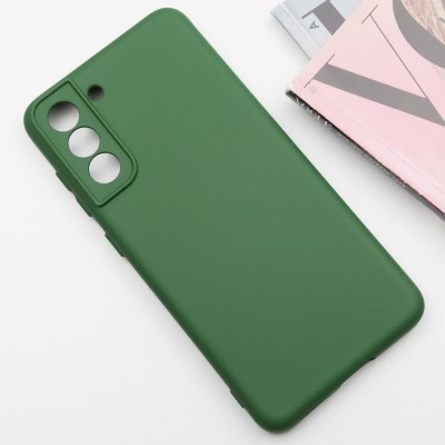 Чохол Silicone Cover Lakshmi Full Camera (A) для Samsung Galaxy S21 FE Зелений / Dark green