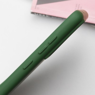 Чохол Silicone Cover Lakshmi Full Camera (A) для Samsung Galaxy S21 FE Зелений / Dark green