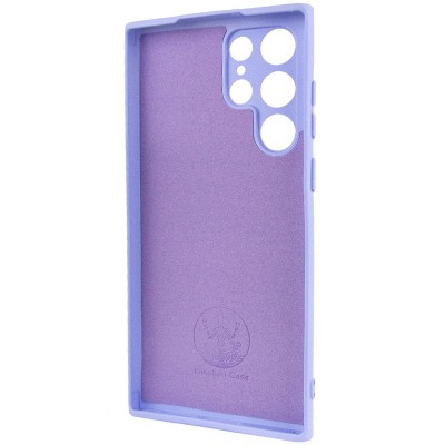 Чохол Silicone Cover Lakshmi Full Camera (A) для Samsung Galaxy S23 Ultra Бузковий / Dasheen