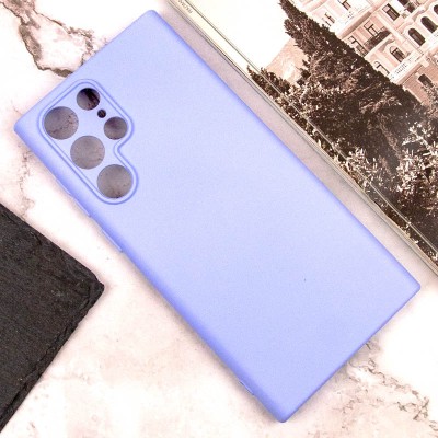 Чохол Silicone Cover Lakshmi Full Camera (A) для Samsung Galaxy S23 Ultra Бузковий / Dasheen