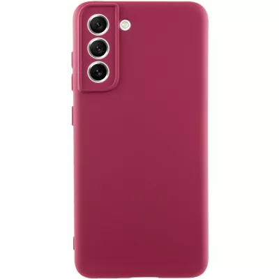 Чохол Silicone Cover Lakshmi Full Camera (A) для Samsung Galaxy S23 Бордовий / Marsala