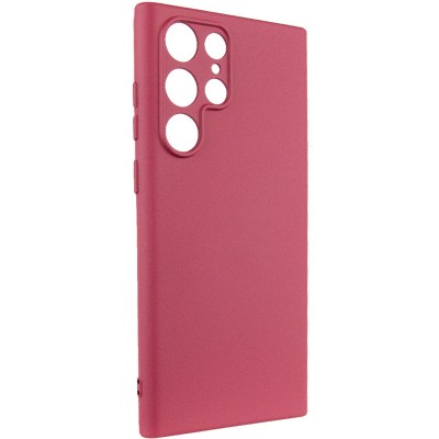 Чохол Silicone Cover Lakshmi Full Camera (A) для Samsung Galaxy S24 Ultra Бордовий / Marsala