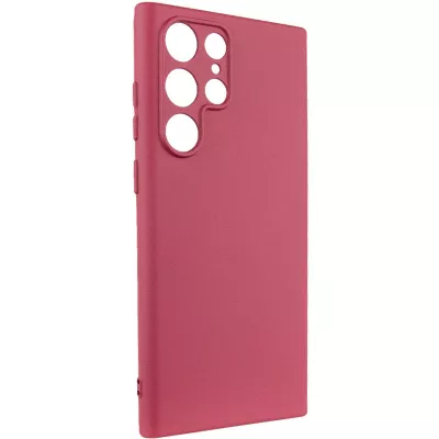 Чохол Silicone Cover Lakshmi Full Camera (A) для Samsung Galaxy S24 Ultra Бордовий / Marsala