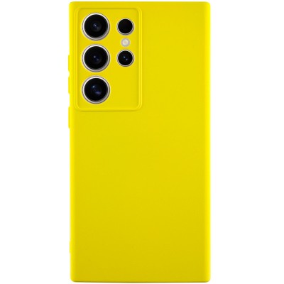 Чохол Silicone Cover Lakshmi Full Camera (A) для Samsung Galaxy S24 Ultra Жовтий / Flash