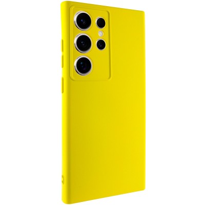Чохол Silicone Cover Lakshmi Full Camera (A) для Samsung Galaxy S24 Ultra Жовтий / Flash