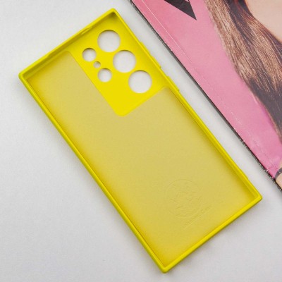 Чохол Silicone Cover Lakshmi Full Camera (A) для Samsung Galaxy S24 Ultra Жовтий / Flash