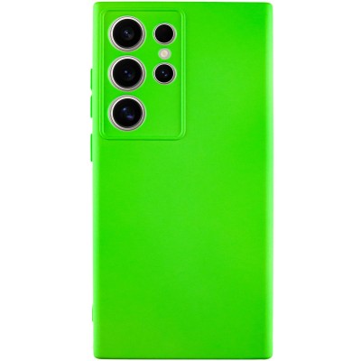 Чохол Silicone Cover Lakshmi Full Camera (A) для Samsung Galaxy S24 Ultra Салатовий / Neon Green