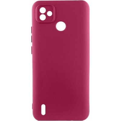 Чохол Silicone Cover Lakshmi Full Camera (A) для TECNO POP 5 Бордовий / Marsala